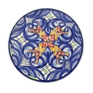 Vintage Mexican Talavera Style Hand Painted Plate 8.75”